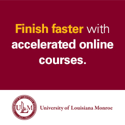 Finish faster with accelerated online courses. Quote block.